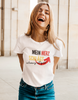 Mein Herz schlägt SCHWARZ ROT GOLD Unisex T-Shirt