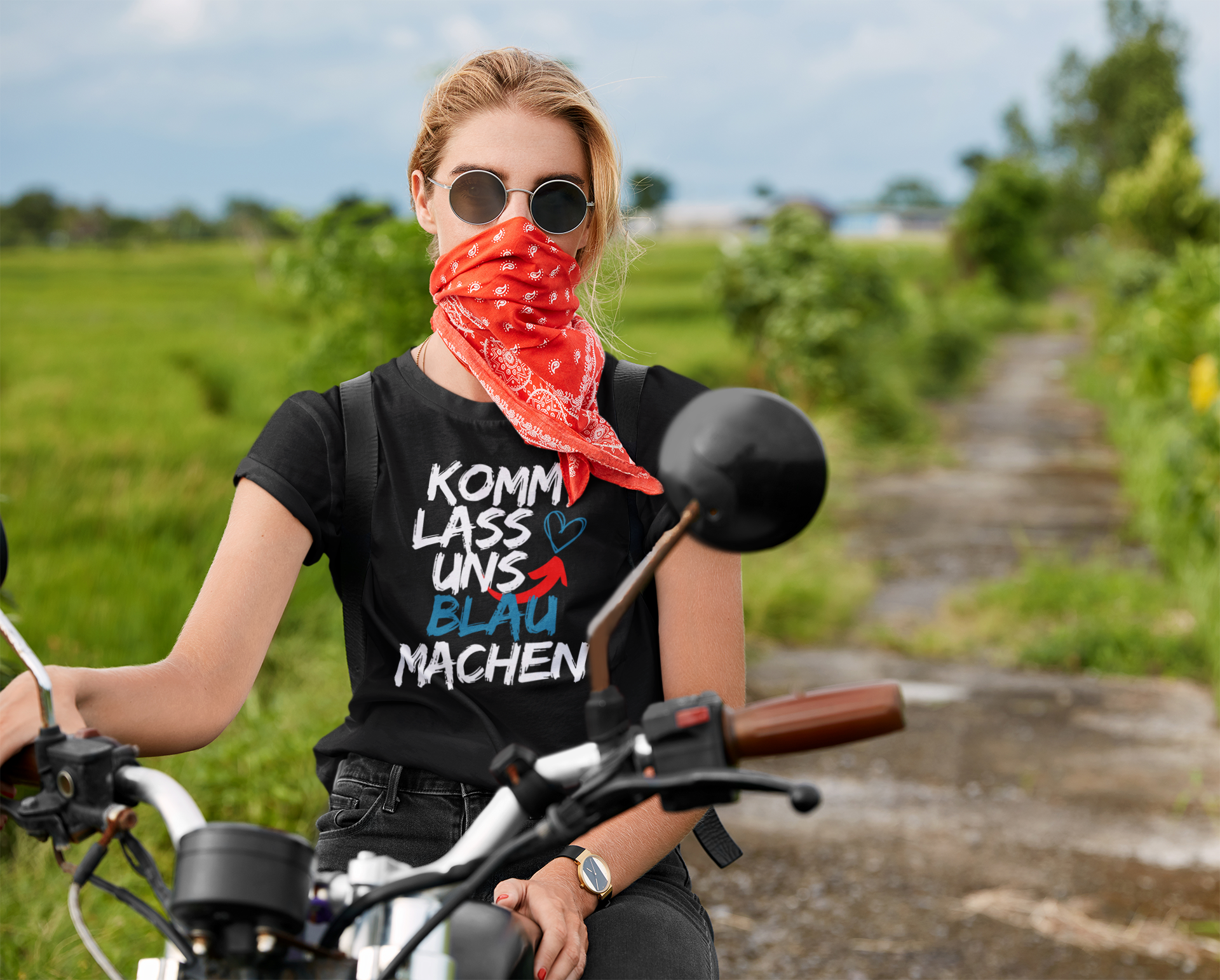 Blau machen Unisex T-Shirt