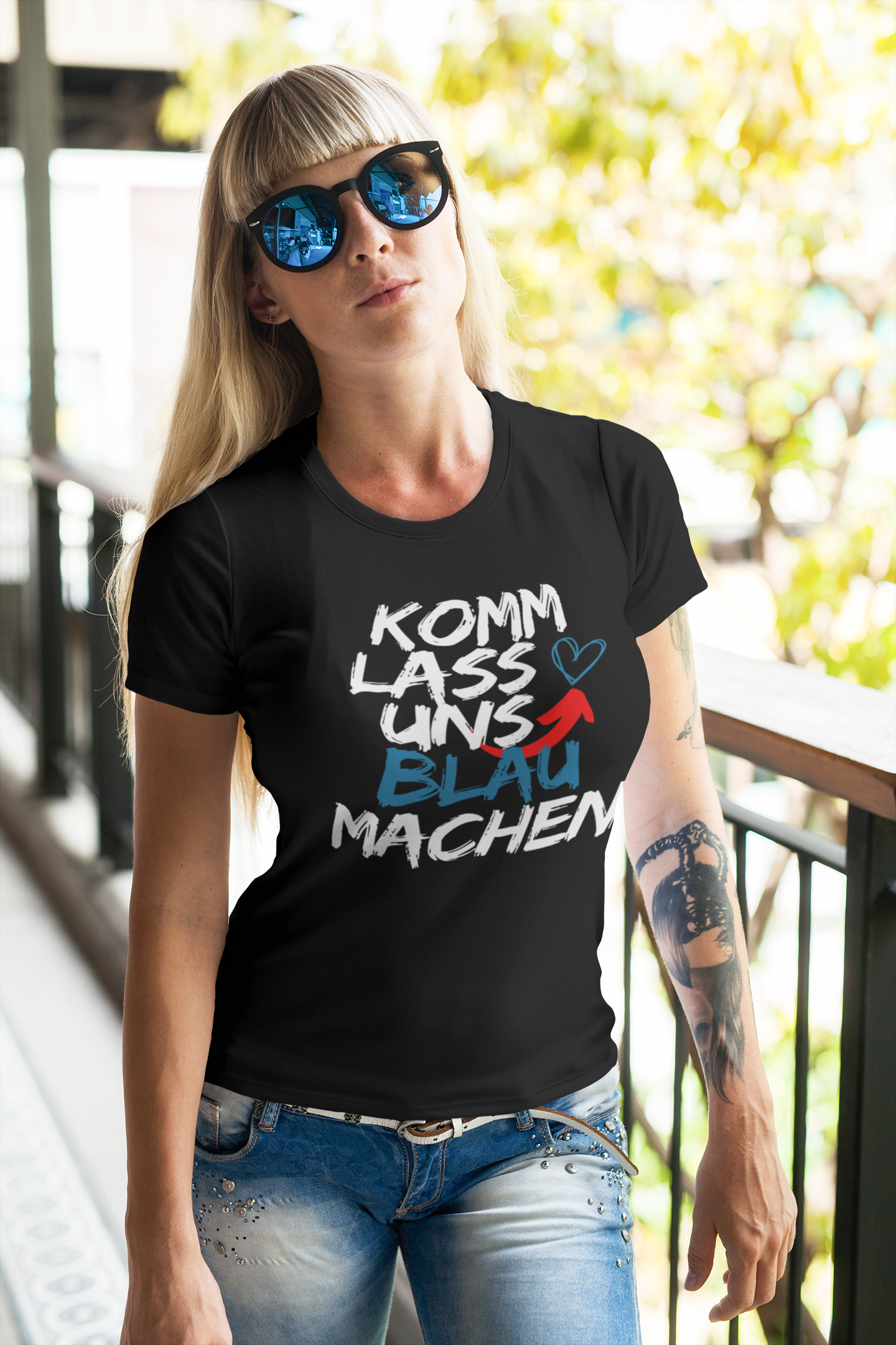 Blau machen Unisex T-Shirt