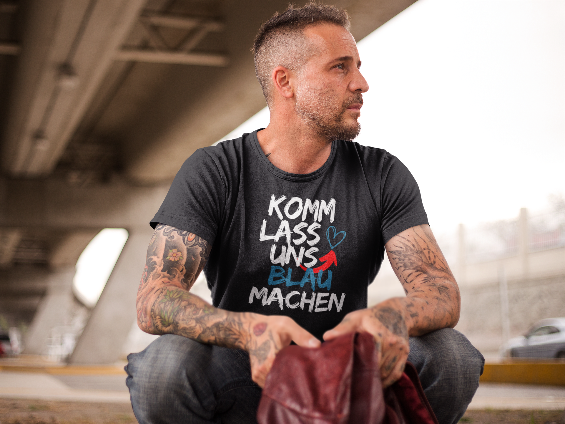 Blau machen Unisex T-Shirt